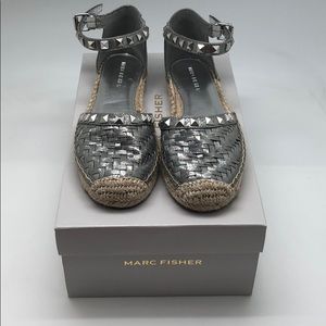 Marc Fisher Woven Ankle Strap Espadrilles - Graze